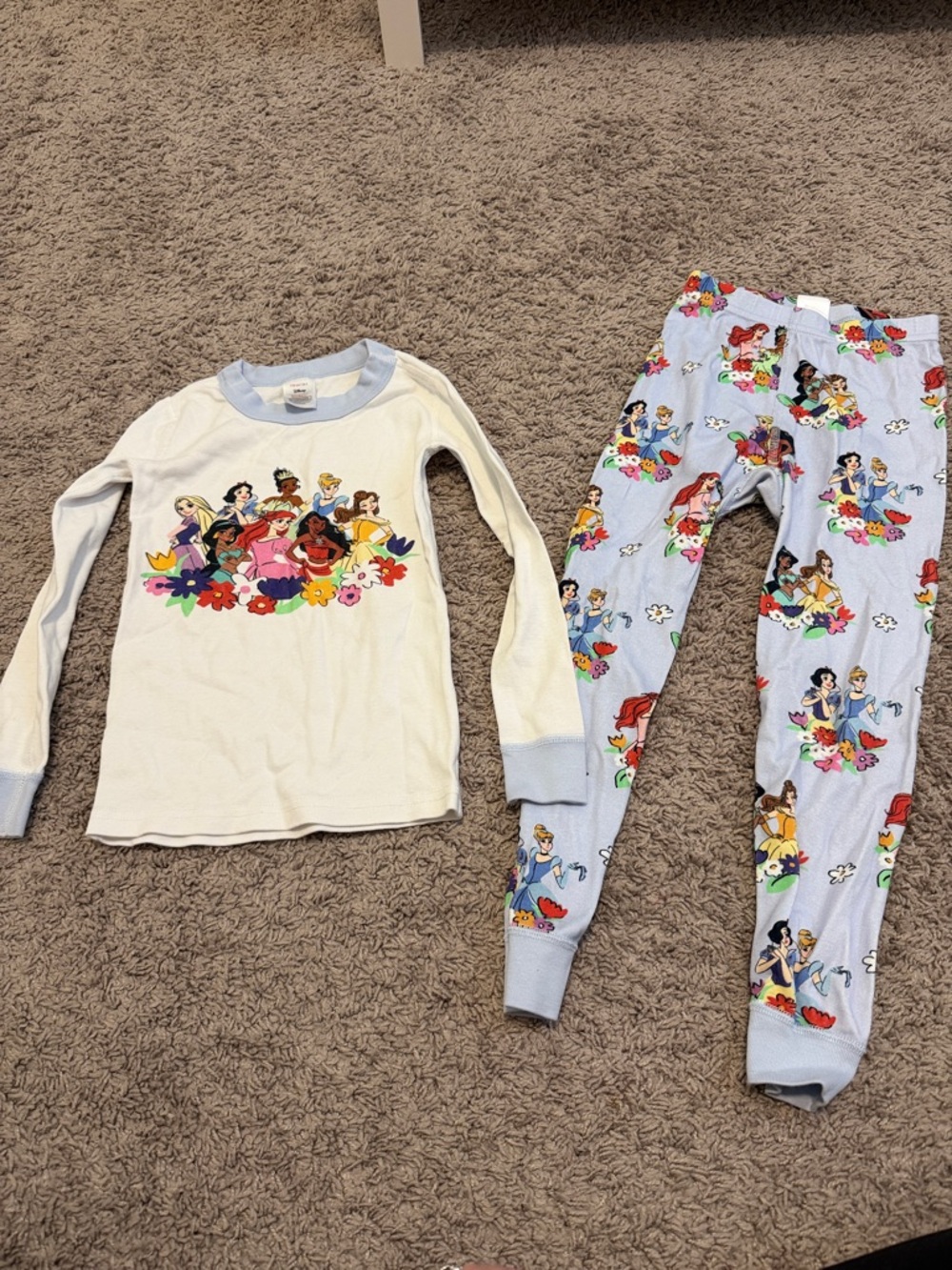 Hanna Andersson Disney Princess Two Piece Long Sleeve Pajama Set